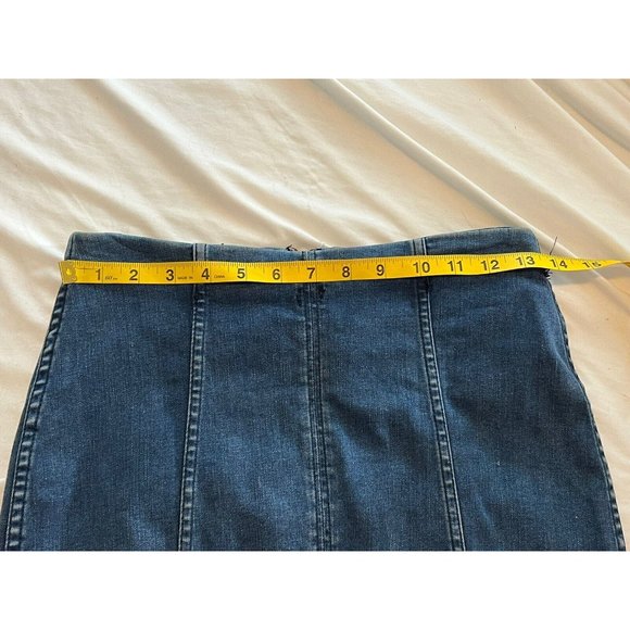 Free People Blue Denim Mini Skirt - Picture 7 of 9